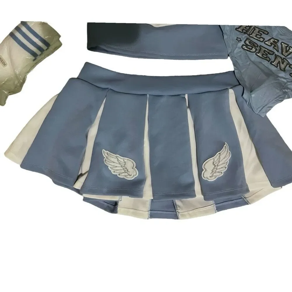 NWT Dolls Kill Heavens Cheerleader Costume Angels Cheer Halloween Juniors Med - Picture 4 of 4